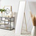 Safavieh 16 x 28 x 69 in. Wellen Brass Mirror MRR2008A